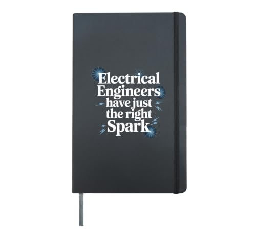 Electrical Engineers Have Just The Right Spark |- Hardcover Journal, Black