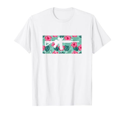 Aloha AR15 Tropical Gun Lover Schusswaffe Strand Hawaii Geschenk T-Shirt