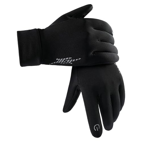 Guantes táctiles a prueba de viento para clima frío -Guantes de nieve para esquí| Guante térmicos reflectantes para escribir, cálidos, para correr, ciclismo, conducir, senderismo | Guante de inviern