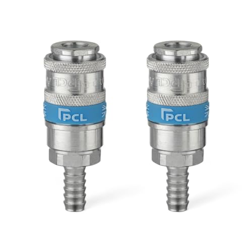 x2 Genuine PCL Air Line Airflow Coupling with Hose Tailpiece 5/16" Fitting Connector