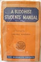 A Buddhist Students' Manual B001OOUFD8 Book Cover