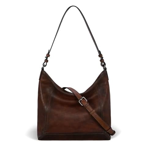 Iswee Retro Leather Shoulder Bags for Women Purses and Handbags Leather Hobo Purses Crossbody Bags for Women Everyday Pocketbooks(Coffee) Cover