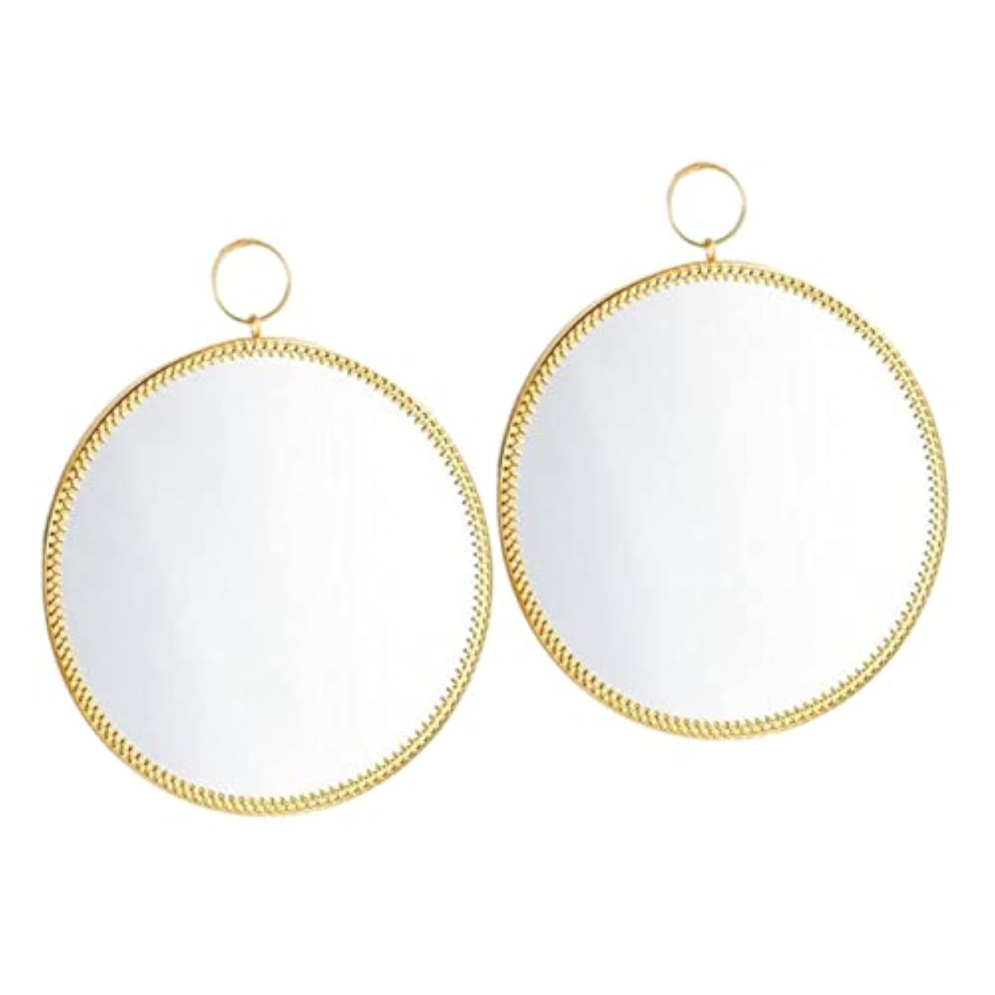 2pcs Round Mirror Makeup Vanity Dressing Mirror Set