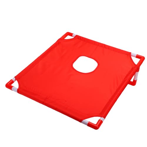 Jeu de Cornhole Portable POENVFPO avec 2 Planches et 6 Poufs