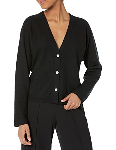 Vince Womens Dolman Cardigan, Black, Small