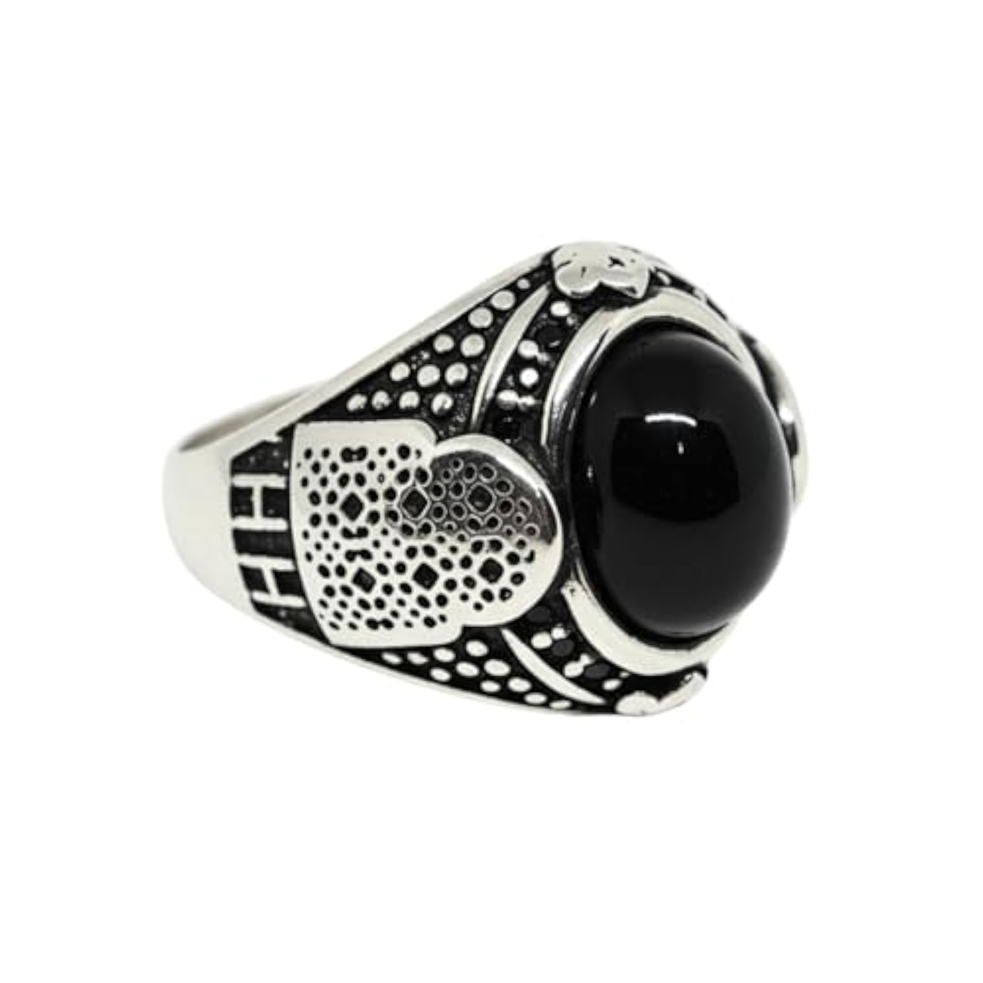 Royal Series Noctis Aegis Steel-Plated Ring