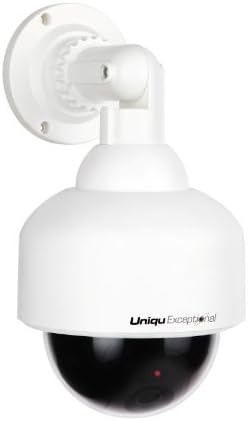 UniquExceptional UDC6 Outdoor Dome Fake Security Camera with BLINKING LIGHT