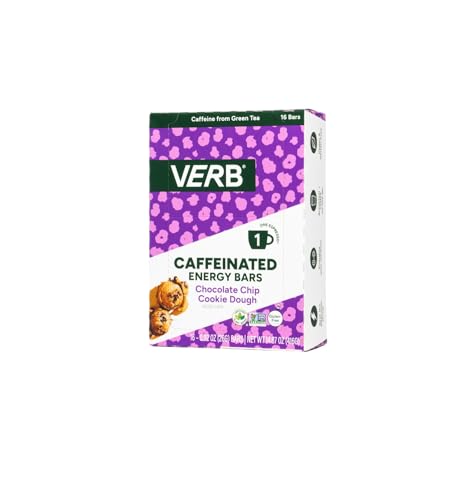 Verb Caffeinated Energy Bars Chocolate Chip Cookie Dough (26g, Pack