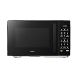 COMFEE' 23L Digital Solo Microwave Oven, 900W Compact Countertop Microwave with Inverter,9 Auto Menus, 5 Power Levels, Express Cook,Defrost, Easy Control, Timer, ECO Mode, Black - CMO-E232NL(BK)