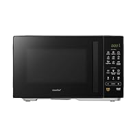 COMFEE' 23L Digital Solo Microwave Oven, 900W Compact Countertop Microwave with Inverter,9 Auto Menus, 5 Power Levels, Express Cook,Defrost, Easy Control, Timer, ECO Mode, Black - CMO-E232NL(BK)