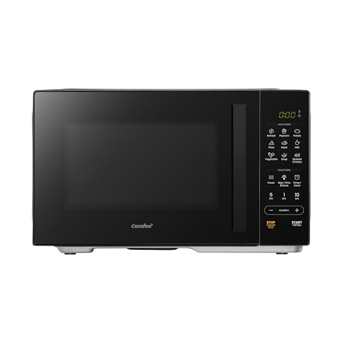 Image of COMFEE' 23L Digital Solo Microwave Oven, 900W Compact Countertop Microwave with Inverter,9 Auto Menus, 5 Power Levels, Express Cook,Defrost, Easy Control, Timer, ECO Mode, Black - CMO-E232NL(BK)