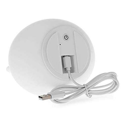 Lampada da comodino con luce LED colorata a forma di coniglio in silicone USB, per bambini, luce notturna, per dormire_voghion.com