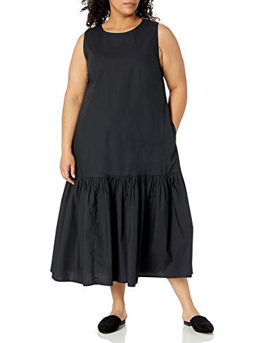 The Drop Women's Ilana Loose Sleeveless Wide-Hem Poplin Maxi Dress4
