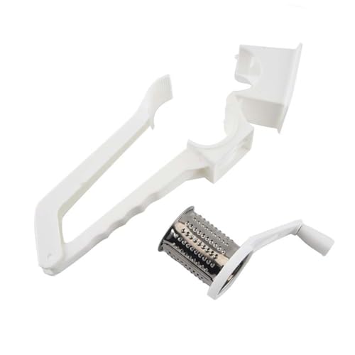 Ciieeo 1Pc Stainless Steel Rotary Cheese Grater Slicer Multifunctional Handheld Grater for Hard Cheese Nuts Fruits and More Compact and Lightweight Kitchen Tool