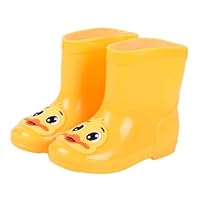 ENEN Rain Boots for Kids Girls and Boy, Rain Boots Toddler 1-10yrs Unisex Children Wellies Waterproof Non-Slip Rubber Gripped Sole for Spring Summer, School, Outdoors (Yellow Duck,5)