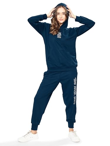 Image of WEET Women Printed Hoodie & Joggers Track Suit Set
