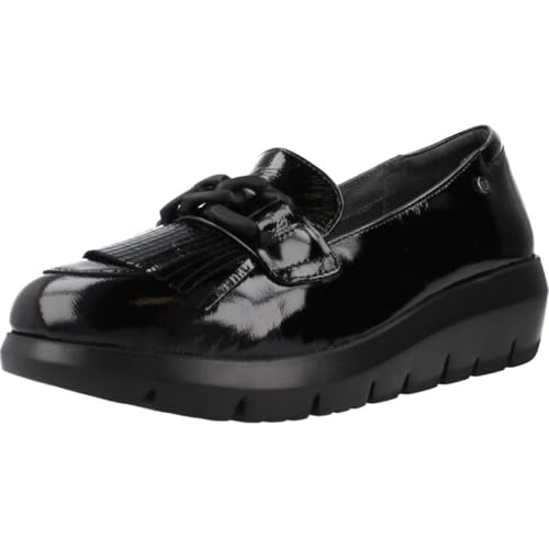 Mocassins Stonefly Plume 13 Patent Noir : oubliez le mal de pieds en cuir verni