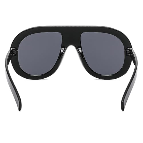 Image of Popular Fashion Pilot Sunglasses Women Retro Chunky Designer Men Punk Gradient Shades UV400 Oversized Sun Glasses