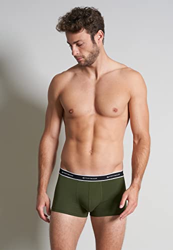 TOM TAILOR Herren Hip Pants grün Uni 2er Pack M 2