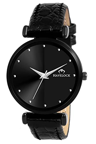 Image of HAVELOCK Analog Women's Watch (Black Dial Black Colored Strap)