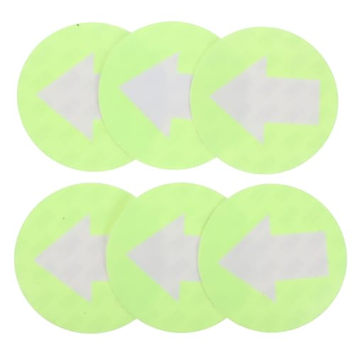 BRIGHTFUFU Navigation Marker Signs 6 Pack Reflective Trail Markers for Trees Arrow Indicators