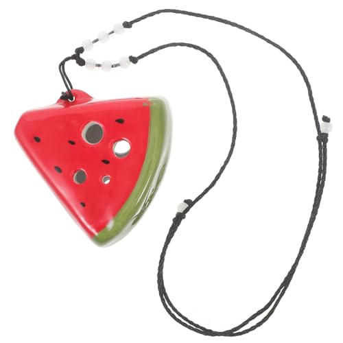 VICASKY Ocarina dell'anguria Ocarina del tempo Principiante strumenti musicali per bambini leggeri Ocarina 6 fori Ocarina Ocarina strumento a fiato ceramica