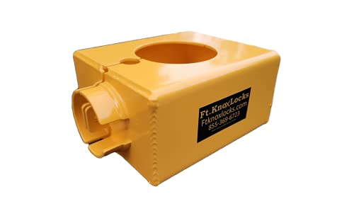 Gooseneck Round Tube Coupler/Hitch Trailer Lock With Trimax Puck Lock - Bolt Cutter Proof!!! #TOP3