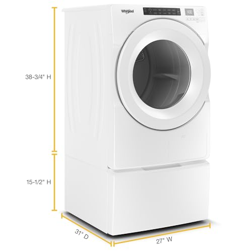 Image of Whirlpool 7.4 cu. ft. 240 Volt Stackable White Electric Ventless Dryer with Intuitive Touch Controls, ENERGY STAR