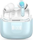 Wireless Earbuds, 3D-Stereo Bluetooth 5.4 Headphones, 50+Hrs Deep Bass in Ear Buds, 4 ENC Noise Cancelling Mic Bluetooth Earphones, USB IP-X7 Waterproof Headset Android iOS for Sports Running Gym