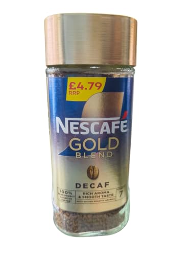 Image of NESCAFE Gold Blend Decaf Coffee Granule Bottle, 95 Grams