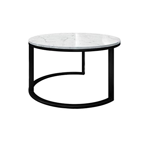 HTL Storage Table Marble Coffee Table Smooth Easy to Clean Reception D