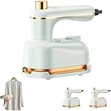 Steam Iron, Saker Handheld Portable Steamer for Clothes, 2-in-1 Steamer and Iron, Continuous Steam & Dry Ironing, Handheld Portable Steam Irons for Home & Travel Use (1pcs*B)