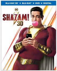 Shazam! 3D 2019 Limited Edition (3D Blu-ray+Blu-ray+DVD+Digital)