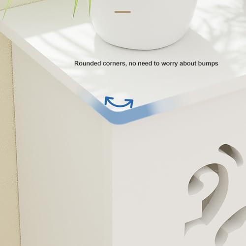 Cache-radiateur salon et chambre : étagère meuble décoratif à lattes creuses