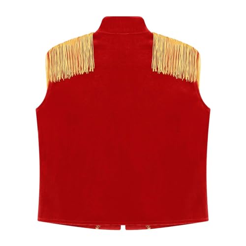 Kids Marching Band Military Vest Drummer Parade Sleeveless Waistcoat for Stage Performance4