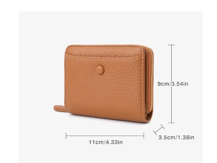 PU Leather for Women Wallet Luxury Envelope Card Holder Coin Cowhide Short Purse(White-Dinosaur Doodle4)3