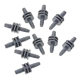 CONGARTENO 10 Stück Blutdruckarmverbinder Adapter I förmig 7mm Luftschlauchanschluss Kompatibel mit Elektronischen Blutdruckmessgeräten Langlebig Kompakt für Gesundheitsüberwachung
