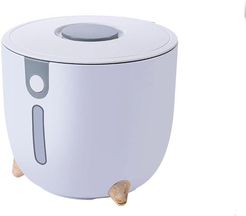 Rice Storage Rice Dispenser with Measuring Cup Food Cereal Storage Bucket Container Kitchen Tool