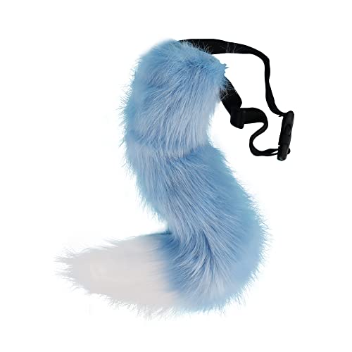 JUNBOON Faux Fur Tail for Cosplay Halloween Party Costume
