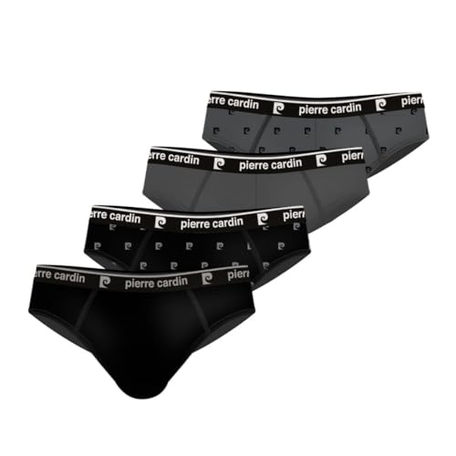 Pierre Cardin Underwear Calzoncillos de algodón para Hombre, Ropa Interior Masculina, hipoalergénicos, sujeción sin compresión (Juego de 4), Talla 2XL