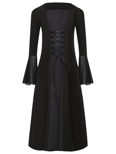 Disfraz infantil medieval renacentista niña vestido largo miniatura 3