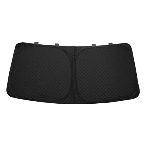 X AUTOHAUX ホンダ N-BOX JF3/JF4系用 車窓カバー フロントガラスサンシェード アルミフィルム ポリウレタン 折りたたみ式サンシェード ブラック