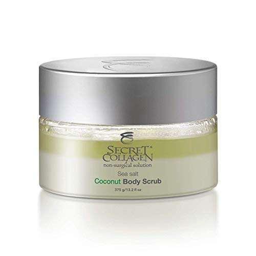 Sea Salt Coconut Body Scrub 390ML | Bio Organica Collagen & Retinol Booster | Restoring Organic Elements | Cell Rejuvenation | Reduce Dark Spots | Moisturizing | Restorative | Soothing | Nourishing |