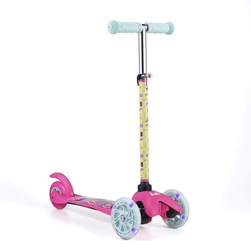 Image of Self Balancing Kick Scooter with Light Up Wheels, Extra Wide Deck, 3 Wheel Platform, Foot Activated Brake, 75 lbs Limit, Kids & Toddlers Girls or Boys, for Ages 3 and Up