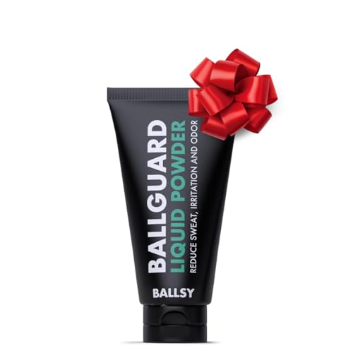 Ballsy Anti-Chafing Anti-Itch Groin Deodorant for Men - Quick Drying Liquid Powder Baby Powder Replacement Protects from Sweat Odor and Irritation 3.4 oz