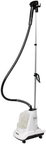 Conair GS10 Deluxe Fabric Steamer, front view with hose and telescopic pole extended