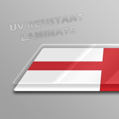 Image of World Country Flag Decal Stickers - Two Pack - for Cars Windows Bumpers Laptops Tablets Tumblers Cups Walls (England)