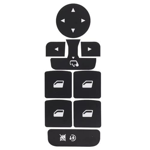 Autocollant de réparation bouton de vitre voiture Grand C4 Picasso noir