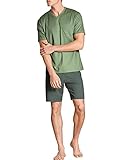 CALIDA Herren Relax Imprint Pyjamaset, Loden Frost, 52-54