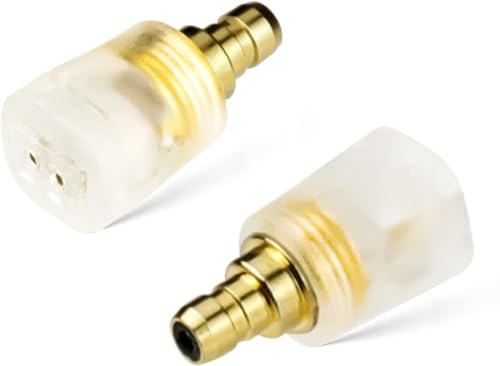 okcsc Adapters for Sennheiser IE400 Pro Earbuds Male to 2 Pin Cable Female Compatible for IE100 IE400 IE400 Pro IE500 Lossless Sound Quality for Earbuds One Pair of Headphone Converter Transparent